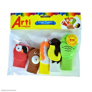 SET DE TÍTERES PARA DEDO ARTI CREATIVO X 5 UND