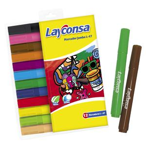 PLUMÓN JUMBO LAYCONSA 47 ESTUCHE X 12 UND