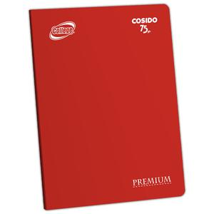 CUADERNO CUADRIMAX (1X1) DELUXE COLLEGE A4 ROJO 80 HOJAS