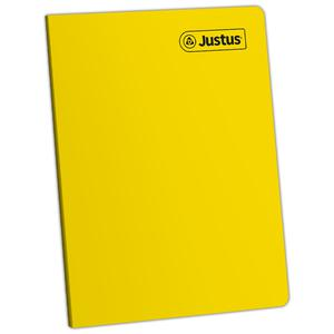 CUADERNO RAYADO DELUXE JUSTUS A4 AMARILLO 80 HOJAS