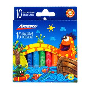 PLASTILINA DELGADA ARTESCO X 10 UND