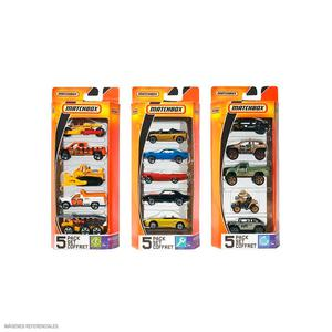 VEHÍCULO MATCHBOX PACK X 5 UND