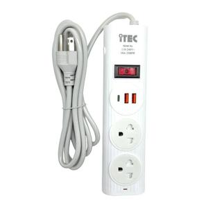 SUPRESOR DE PICO ITEC DOBLE ENTRADA USB