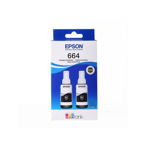 PACK DE 2 BOTELLAS DE TINTA EPSON T664 NEGRO