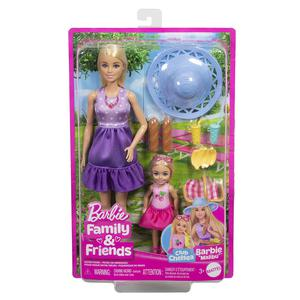 SET MUÑECA BARBIE FAMILIA Y AMIGOS PICNIC DE HERMANAS