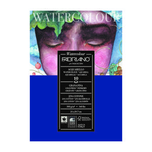 BLOCK FABRIANO A5 AQUARELLE WATERCOLOUR 300 GR 10 HOJAS
