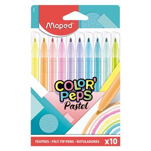 PLUMÓN DELGADO MAPED COLORPEPS PASTEL X 10 UND