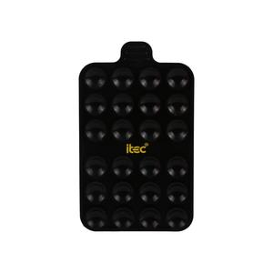 SOPORTE DE VENTOSAS ITEC PARA CELULARES NEGRO
