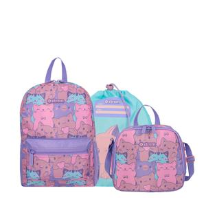 MINI PACK X3 MOCHILA XTREM 6XT LILAC CATS
