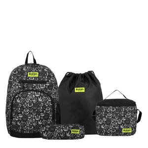 PACK X4 MOCHILA MULTIPACK XTREM 6XT BLACK GRAFFITI