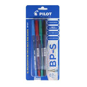 BOLĂGRAFO PILOT BP-SF PUNTA FINA X 4 UND