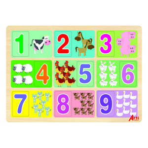 JUEGO DIDÁCTICO ARTI CREATIVO CONTANDO DEL 1 AL 9