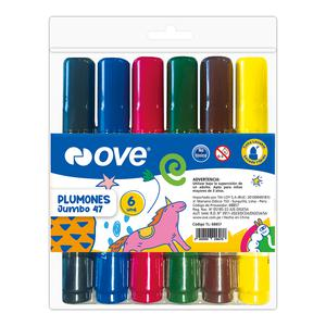 PLUMÓN JUMBO OVE 47 ESTUCHE X 6 UND