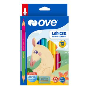 COLORES LARGOS BICOLOR JUMBO OVE X 12 UND