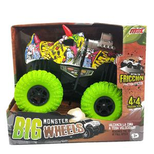CARRO A FRICCIÓN MONSTER TRUCK CELESTE 20 CM