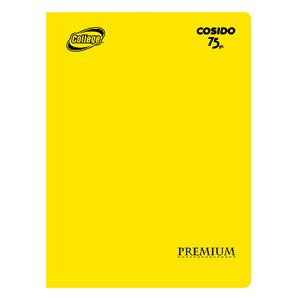 CUADERNO DOBLE RAYA DELUXE COLLEGE A4 AMARILLO 80 HOJAS