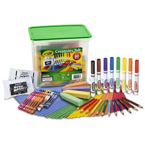 SET CRAYOLA CREATIVITY TUB ESTUCHE X 80 PIEZAS