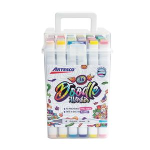 MARCADORES A BASE DE ALCOHOL ARTESCO DOODLE MARKERS X 36 UND