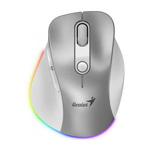 MOUSE GENIUS ERGONĂMICO 9000S PRO D RECARGABLE PLATEADO