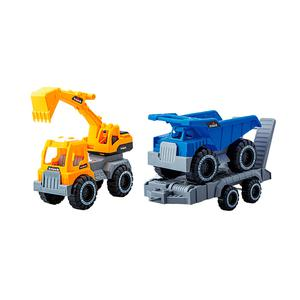 VEHÍCULO GRÚA Y VOLQUETE ESCALA 1:18