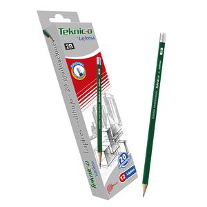 LÁPIZ 2B TÉCNICO LAYCONSA SIN BORRADOR CAJA X 12 UND