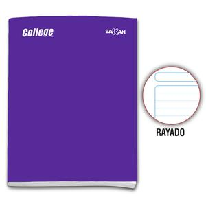 CUADERNO RAYADO DELUXE COLLEGE BAKAN VERDE LIMÓN 80 HOJAS