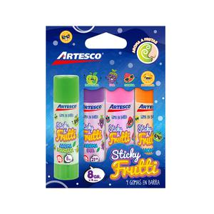 GOMA EN BARRA ARTESCO FRUTTI 8 G X 4 UND