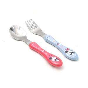 SET DE CUBIERTOS TITANIO ACERO INOXIDABLE MINNIE