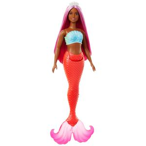 MUĂECA BARBIE ENSUEĂO SIRENA CON CABELLO ROSA