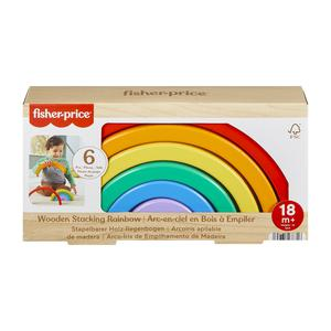 APILADOR FISHER PRICE ARCOÍRIS X 6 PIEZAS MADERA