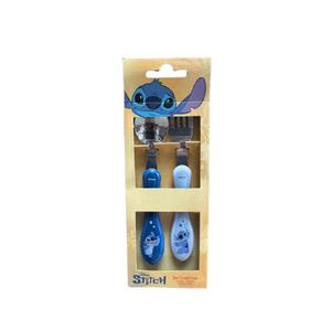 SET CUBIERTOS TITANIO ACERO INOXIDABLE STITCH