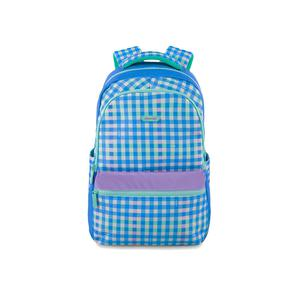 MOCHILA STAR GRANDE VICHY COLOR BLOCK AZUL