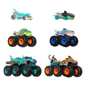 CARRO PACK X 6 HOT WHEELS SHARK VS DINO