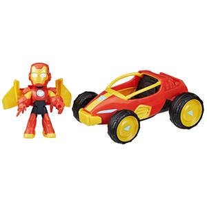 SET IRONMAN AND FRIENDS VEHÍCULO Y ARMADURA 2 EN 1 IRON RACER