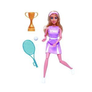 SET MUÑECA FASHION ANGIE CON ESTILO TENISTA Y ACCESORIOS