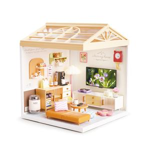 SALA DE ESTAR MODERNA DE LUJO DIY MINI DREAMY APILABLE CON LUZ