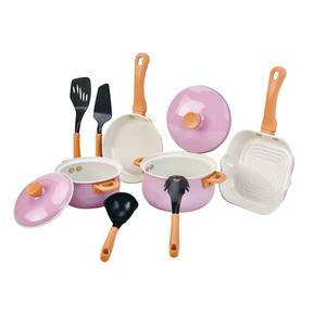 SET OLLAS DE JUGUETE ROSADO X 10 PIEZAS