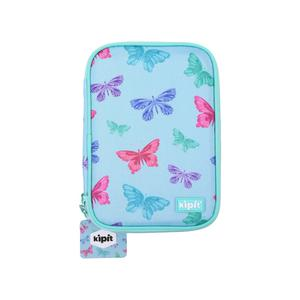 CARTUCHERA KIPIT RECTANGULAR MARIPOSAS