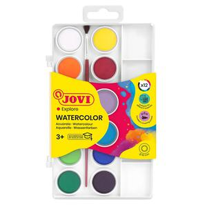 ACUARELA JOVI 22 MM X 12 COLORES