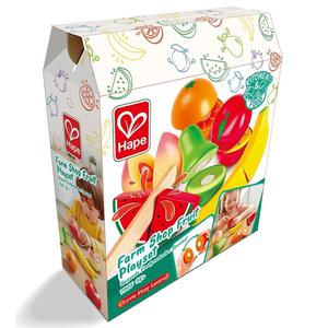SET FRUTAS DE MADERA HAPE 7 PIEZAS