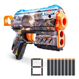 LANZADOR DE DARDOS X-SHOT SKINS FLUX JURASSIC