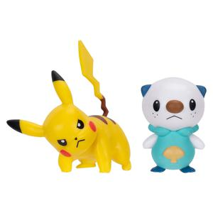 SET X 2 FIGURAS PIKACHU Y OSHAWOTT POKEMON GENERACIÓN IX