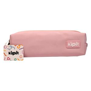 CARTUCHERA KIPIT TIPO CUERO ROSADA