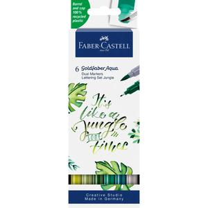 ROTULADOR FABER CASTELL GOLDFABER DUAL MARKERS JUNGLE X 6 UND