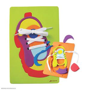 JUEGO DIDÁCTICO ARTI CREATIVO ENCAJE MICROPOROSO PASADOR CON ZAPATILLA 3 EN 1