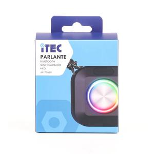 MINI PARLANTE BLUETOOTH ITEC CUADRADO NEGRO
