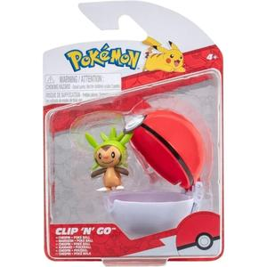 FIGURA CHESPIN POKEMON CLIP + BALL