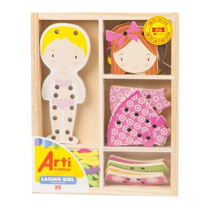 JUEGO DIDÁCTICO ARTI CREATIVO PASADOR LACING GIRL