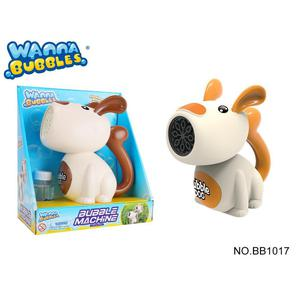 PISTOLA DE BURBUJAS DE PERRO + SOLUCIÓN 50 ML WANNA BUBBLES
